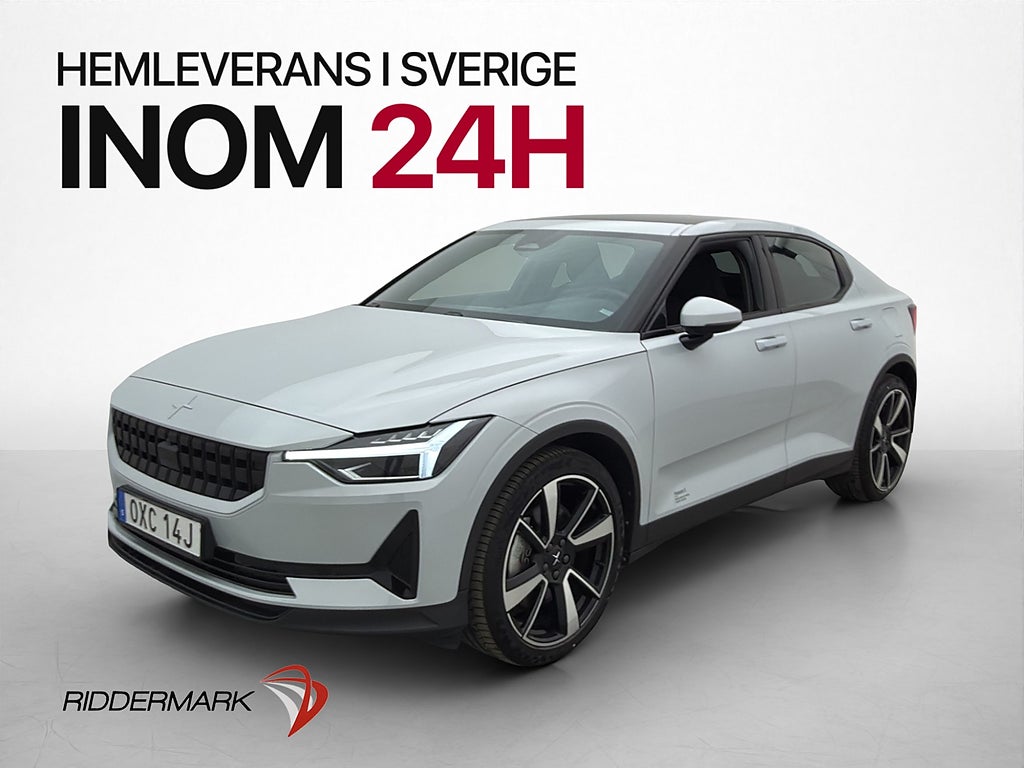 Polestar 2 Long range Dual motor 408hk Plus Värmare Pano H/K