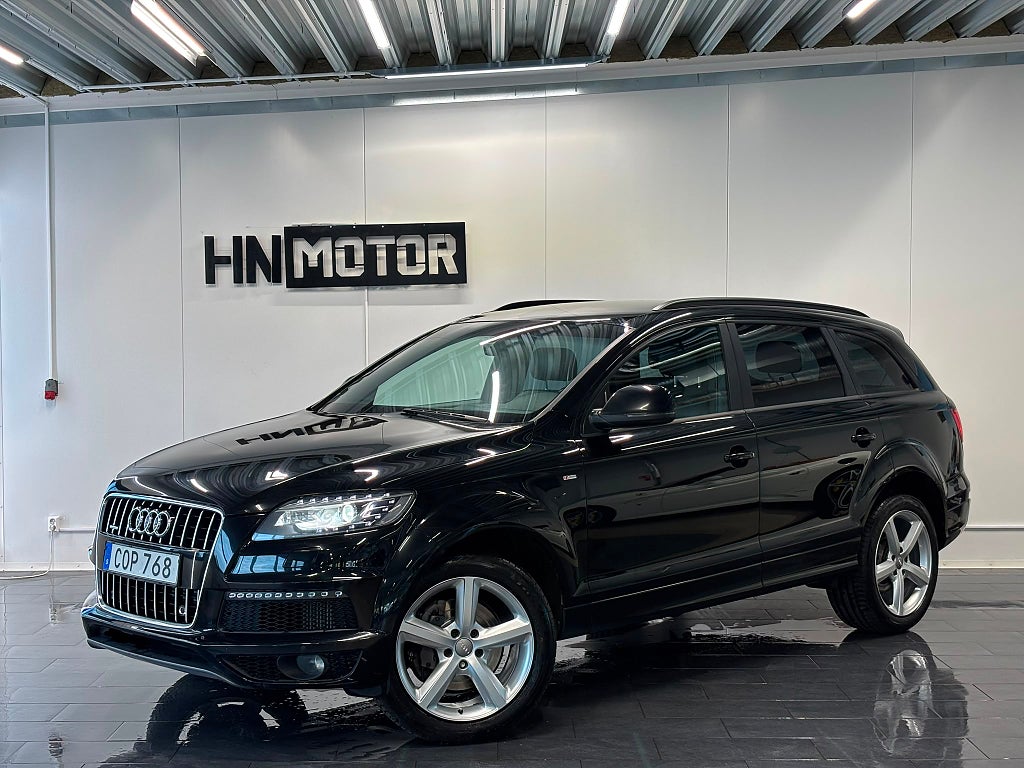 Audi Q7 3.0 TDI Quattro Aut S-Line |NyServ|NyBess|DRAG|7-Sits|