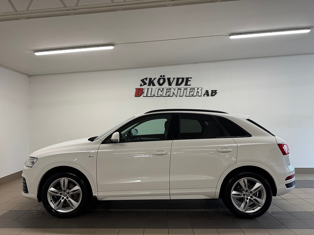 Audi Q3 2.0 TDI Quattro/Auto/S-Line/Drag/M-Värmare/Nyservad