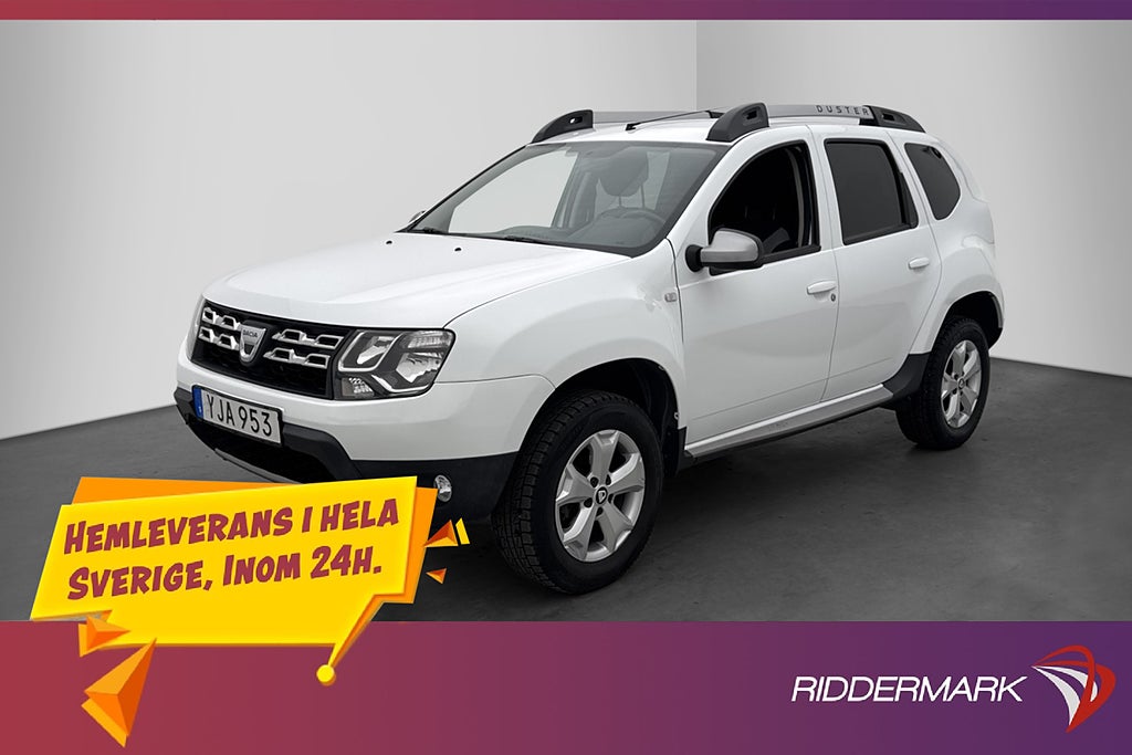 Dacia Duster 1.2 TCe 125hk Motorvärmare Sensorer Bluetooth
