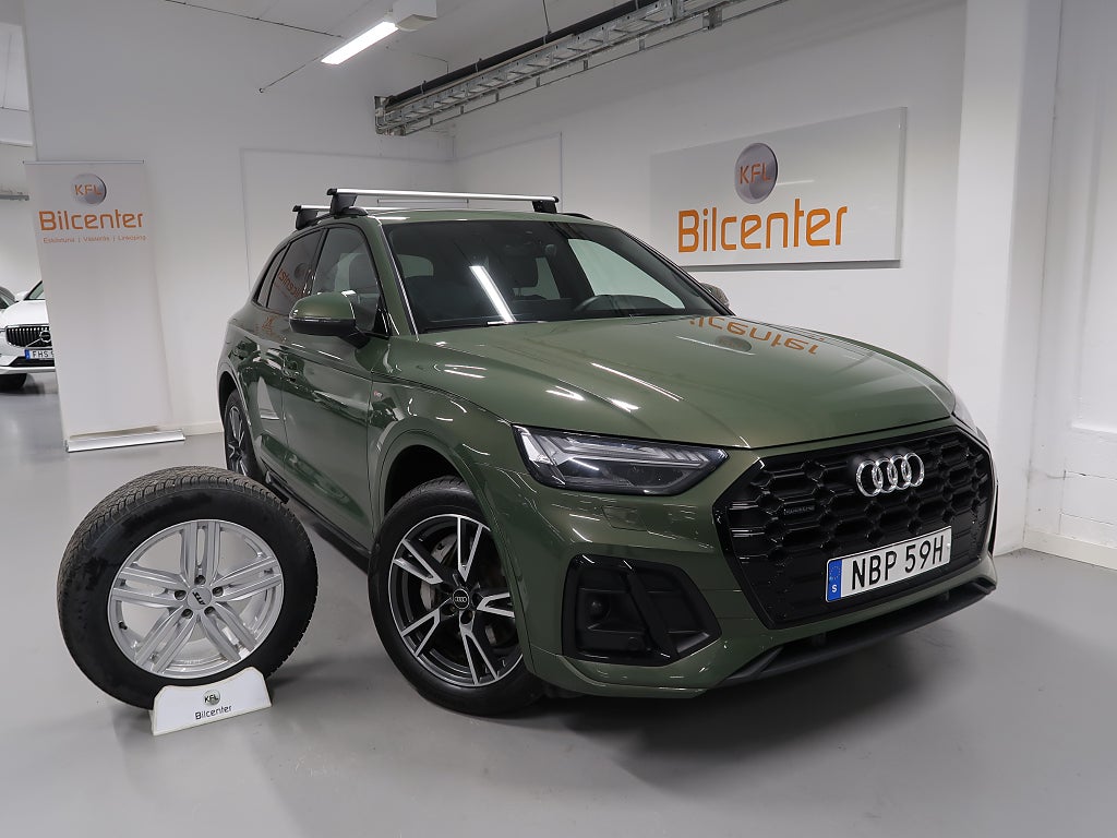 Audi Q5 55 TFSI e Q S-line V-Däck ingår Cockpit-Drag-Kamera-Car