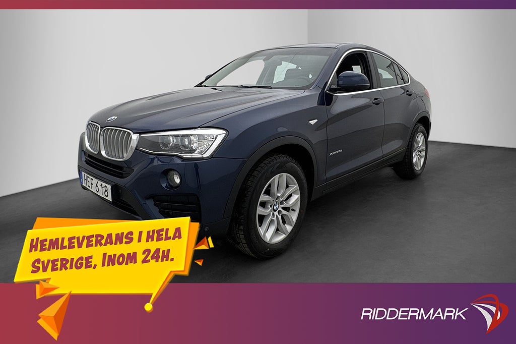 BMW X4 xDrive30d 258hk Dragkrok Navi D-Värmare Rattvärme