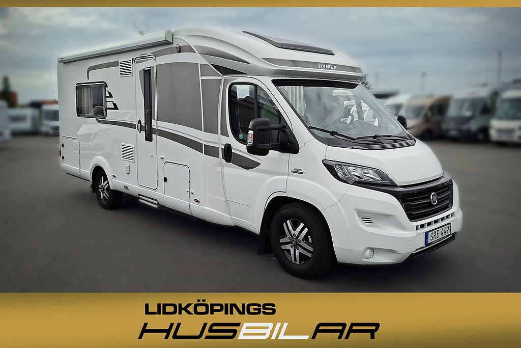 Hymer T 668 SL Låga långbäddar toa bak Automat ALDE 