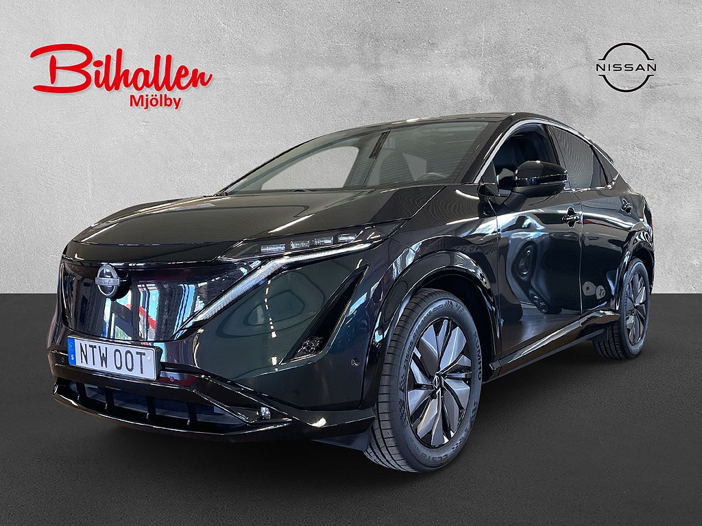 Nissan Ariya 63kWh Evolve 2WD 218 hk 22kW Aurora Green
