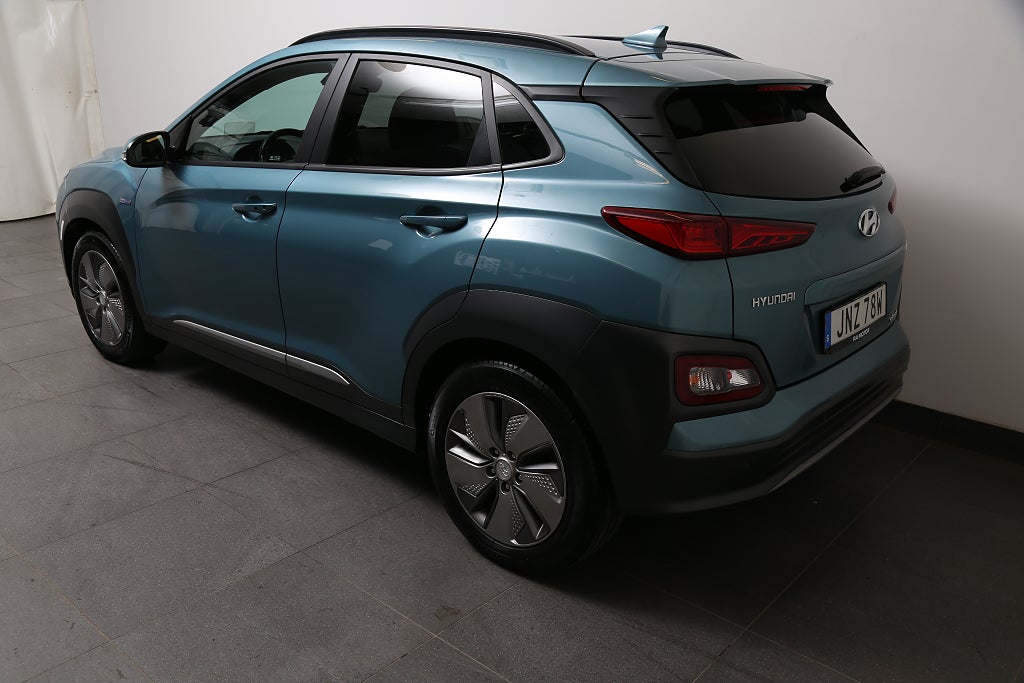 Hyundai Kona Electric 64 kWh Premium 204hk Skinn Navi 1ägare 2020