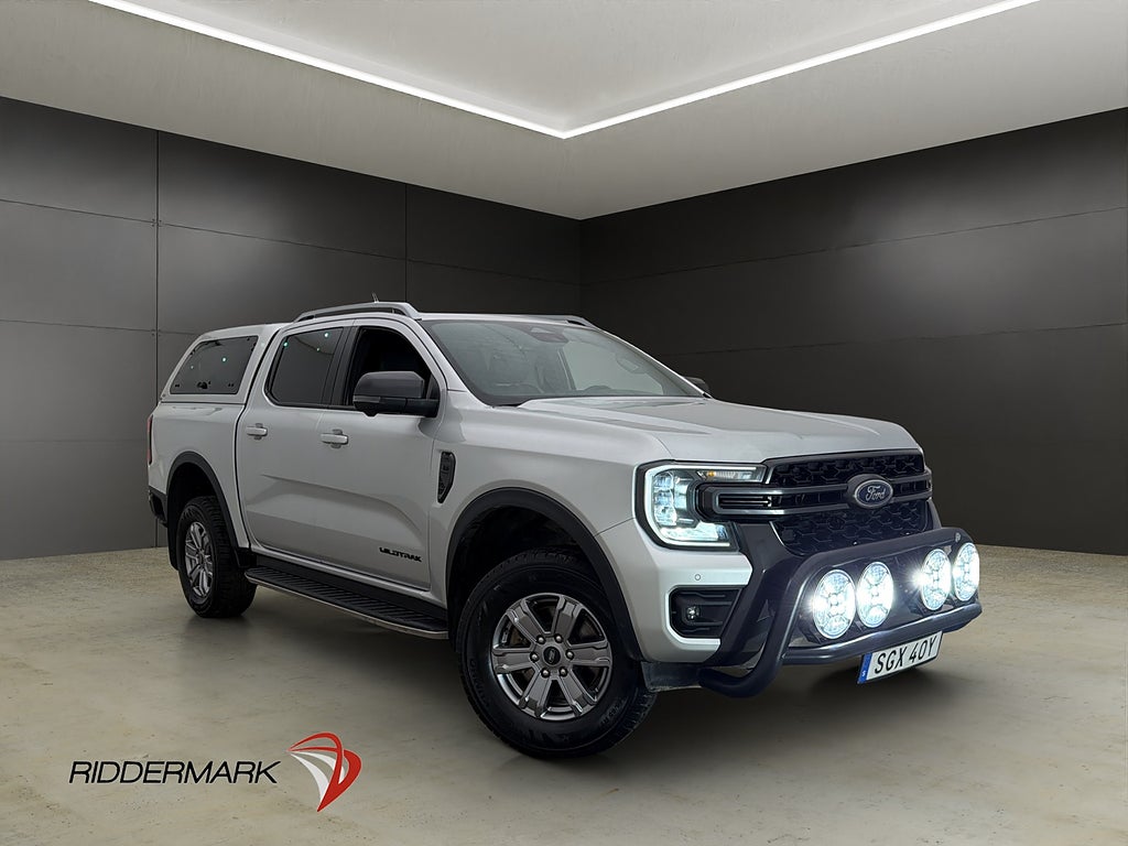 Ford Ranger Wildtrak V6 240hk Fjärr-Värm B&O Drag Kåpa Moms