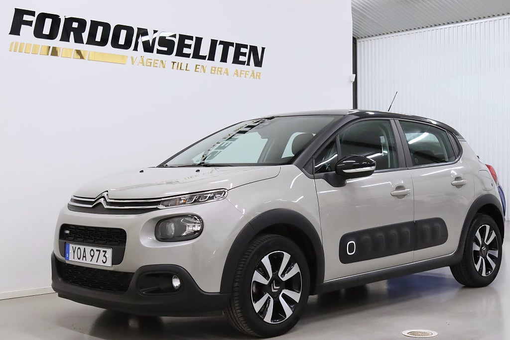 Citroën C3 1.2 VTi CarPlay Nyservad Nykamrem P-Sensor 82hk