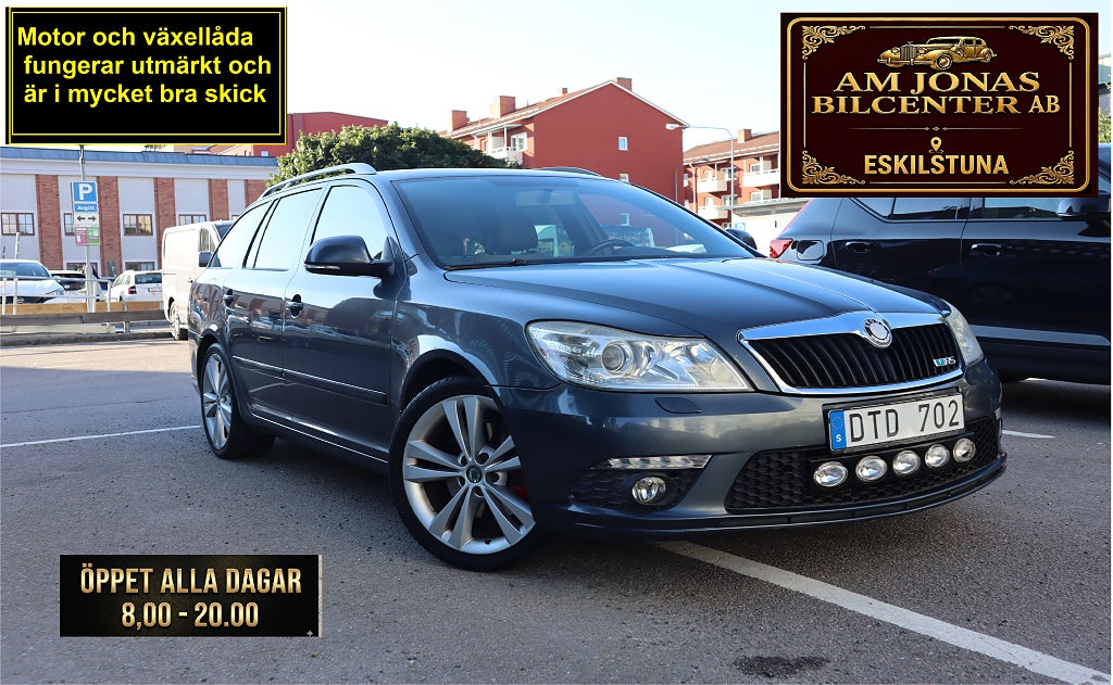Skoda Octavia Automat, Bensin, Kamkedja, Nybesik, Nyserv, ACC, 200 HK