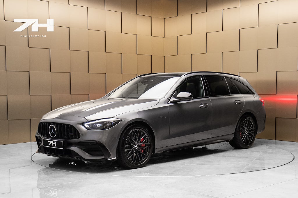 Mercedes-Benz C43 AMG Touring 4M 360° HuD Pano Bakaxelstyrning