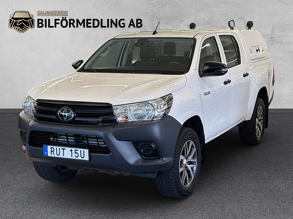 Toyota Hilux Dubbelhytt 2.4 AWD Drag Kåpa V-hjul Arbetslyse Nybes