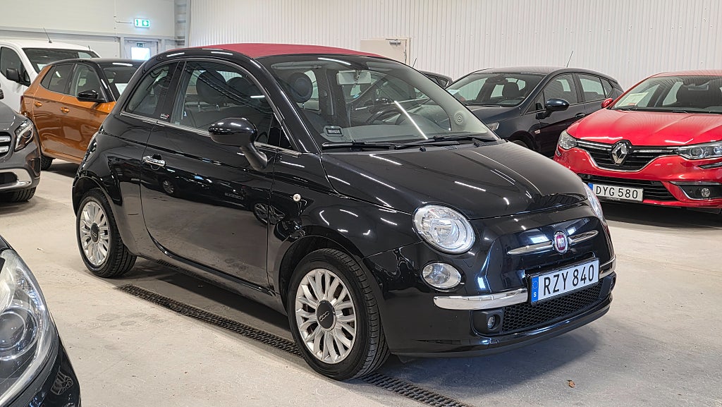Fiat 500C 1.2 8V Lounge Cab Endast ca 7500 mil