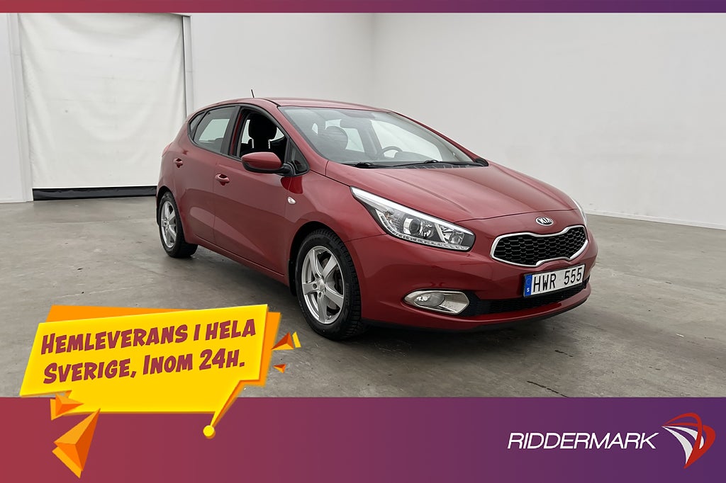 Kia Ceed 1.4 CVVT 99hk M/K-Värmare P-Sensorer Rattvärme
