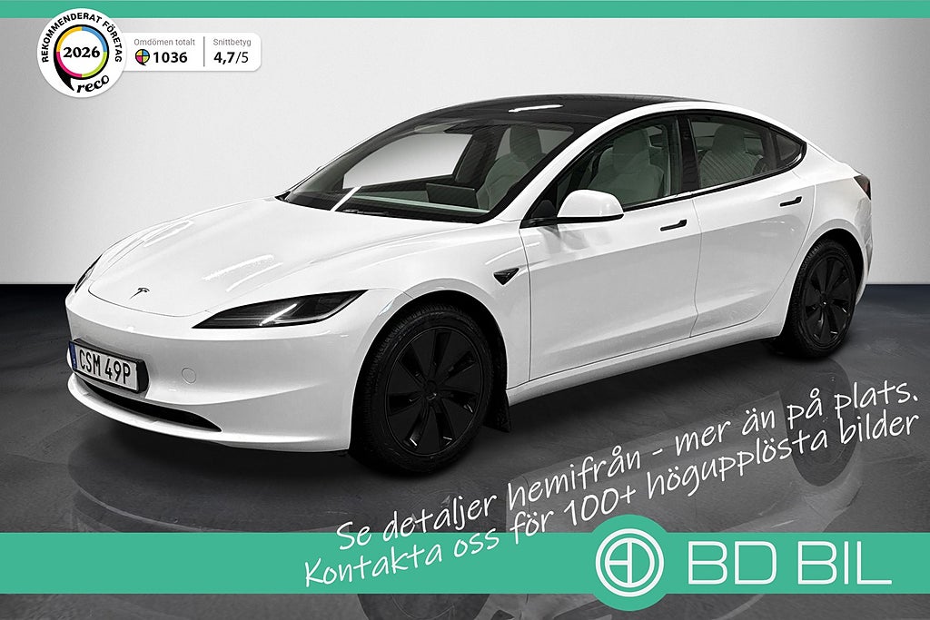 Tesla Model 3 Long Range AWD MOMS PANORAMA FACELIFT LJUS INREDNING