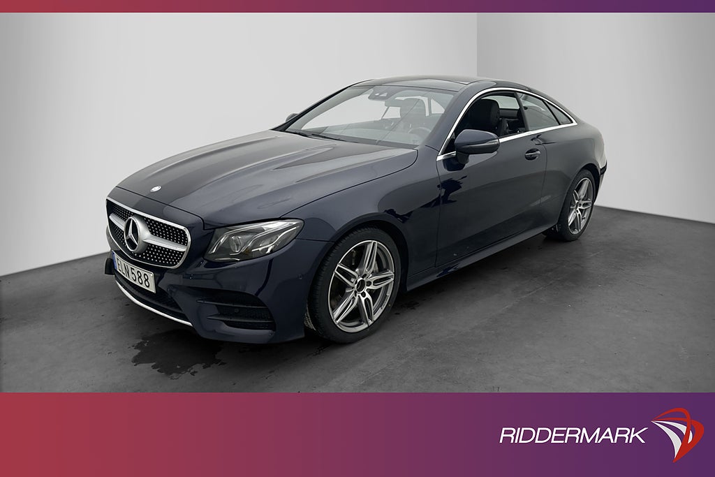 Mercedes-Benz E 300 Coupé 245hk AMG Pano Kamera P-Värm Navi