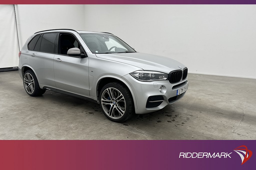 BMW X5 M50d 381hk M Sport 7-Sits Fjärr-Värm Pano H/K HUD GPS