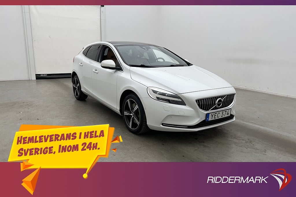 Volvo V40 D3 150hk Summum Kamera Panorama Skinn Navigator
