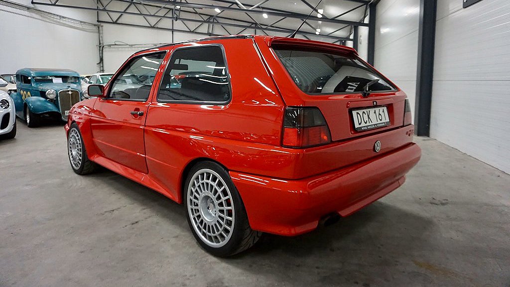 Volkswagen Golf Rallye har modifierats på en mängd sätt. 