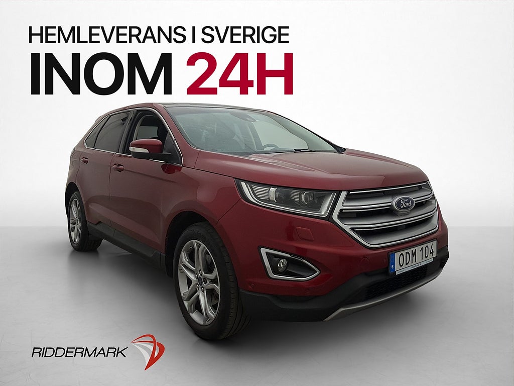 Ford Edge 2.0 Bi-Turbo AWD 210hk Titanium Pano Värmare Drag