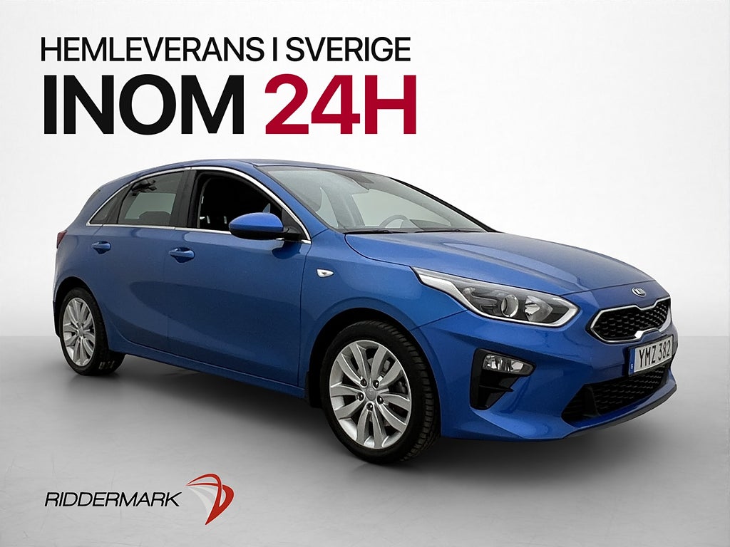 Kia Ceed 120hk Advance Kamera CarPlay Rattvärme Farthållare