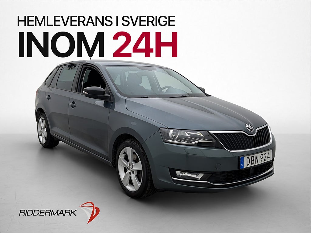 Skoda Rapid 1.0 TSI 110hk Kamera Keyless CarPlay P-Sensorer