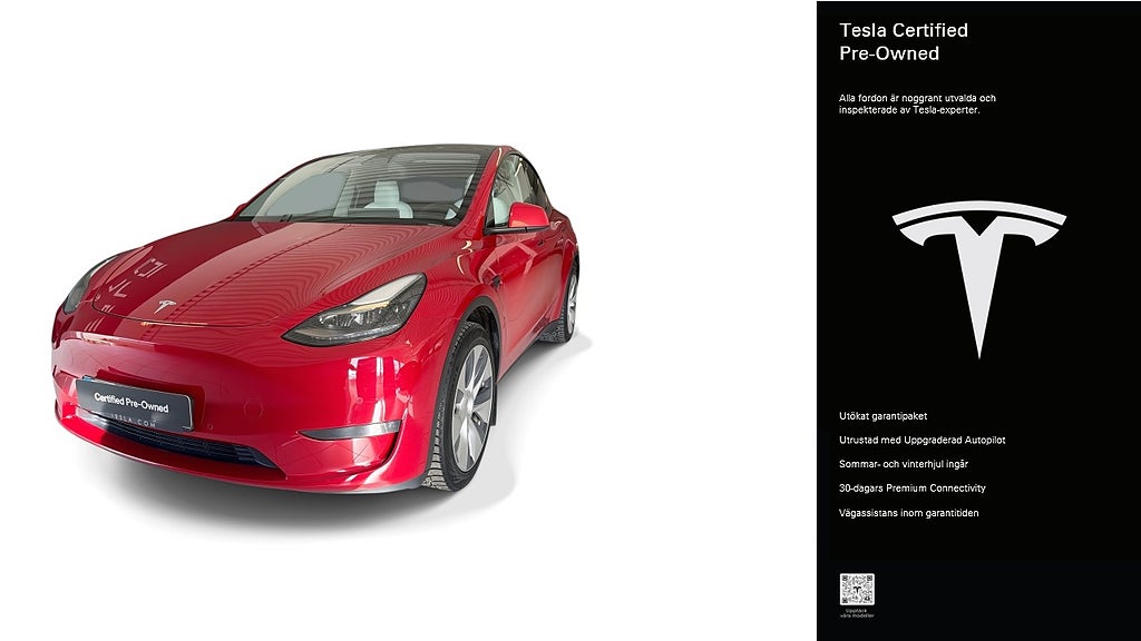 Tesla Model Y Long Range AWD Certified Pre-Owned 3,84% ränta