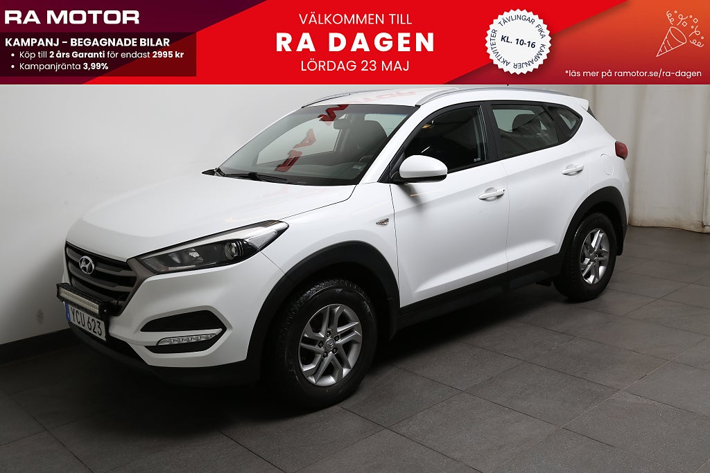 Hyundai Tucson 1,6 GDI blue 132hk Active 2WD Extraljus Dragkrok 2017
