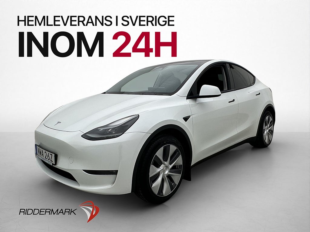 Tesla Model Y Long Range AWD Dragkrok Autopilot Skinn MOMS