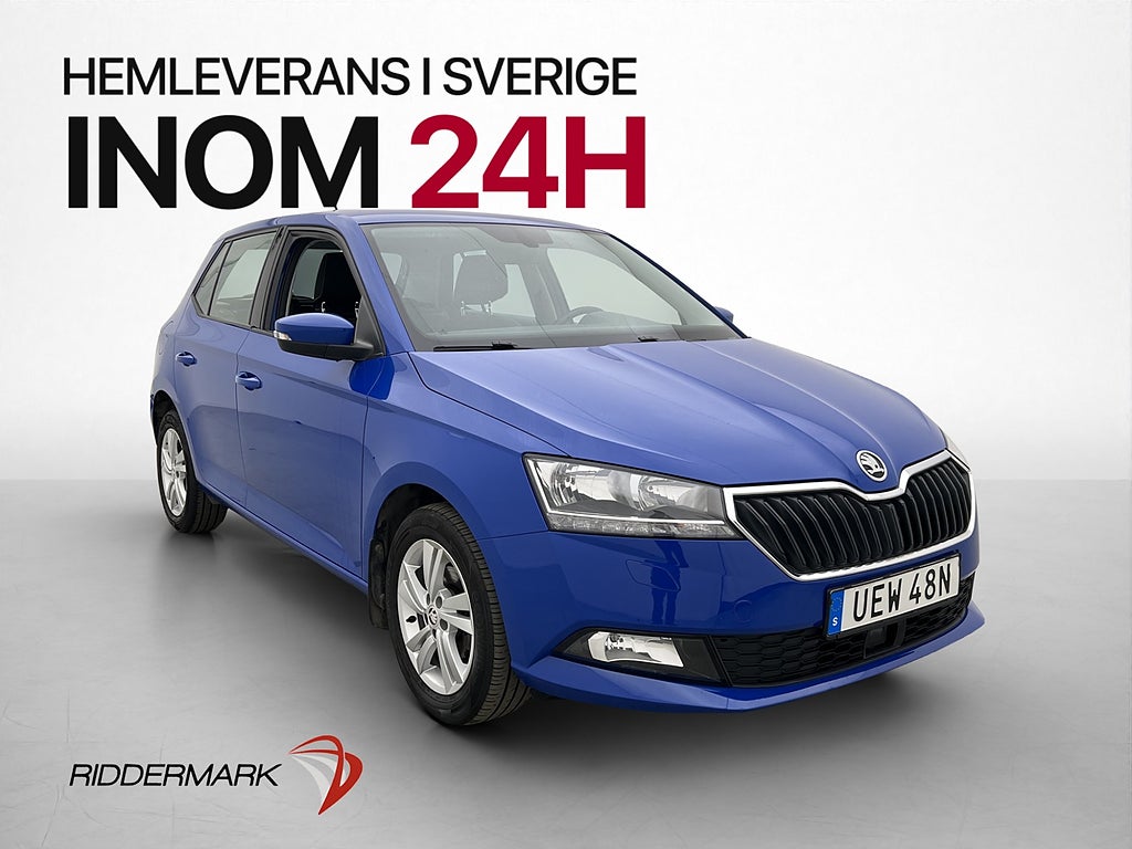 Skoda Fabia 1.0 TSI 95hk Style Farthållare Bluetooth