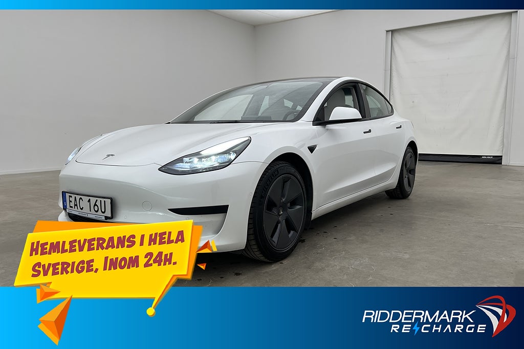 Tesla Model 3 Standard Range Plus AP Ljus interiör Sv.Såld