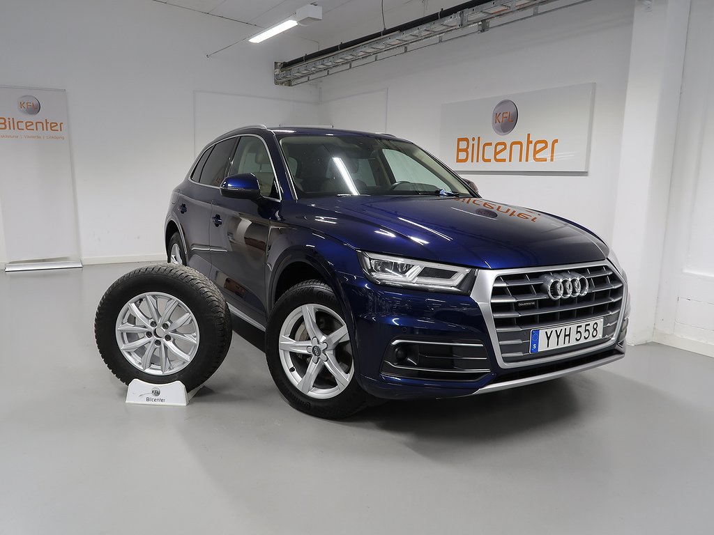 Audi Q5 2.0 TFSI Q Cockpit-Skinn-Navi-Kamera-Värmare-AdaptivFH-Rattvärme