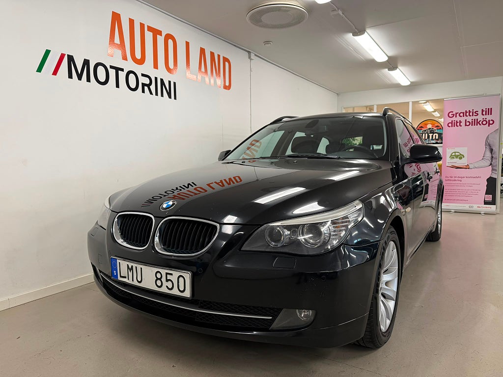 BMW 520i Touring 170hk/Helskinn/Parkeringssensorer fram&bak/Drag