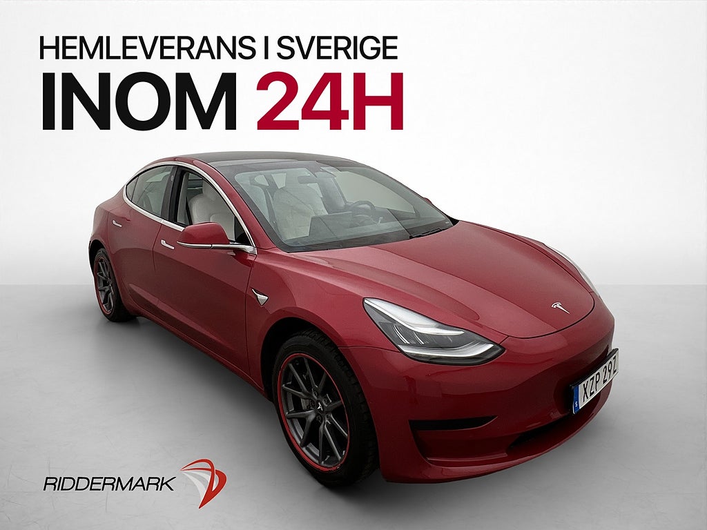 Tesla Model 3 Standard Range Plus Autopilot Ljus Interiör