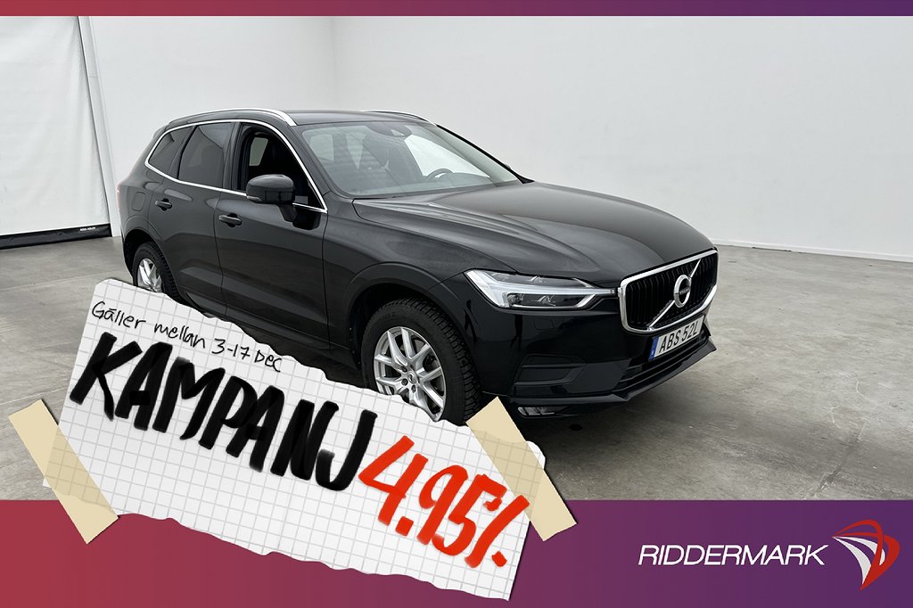 Volvo XC60 B4 197hk AWD Momentum VOC D-Värm H/K 4,95% Ränta