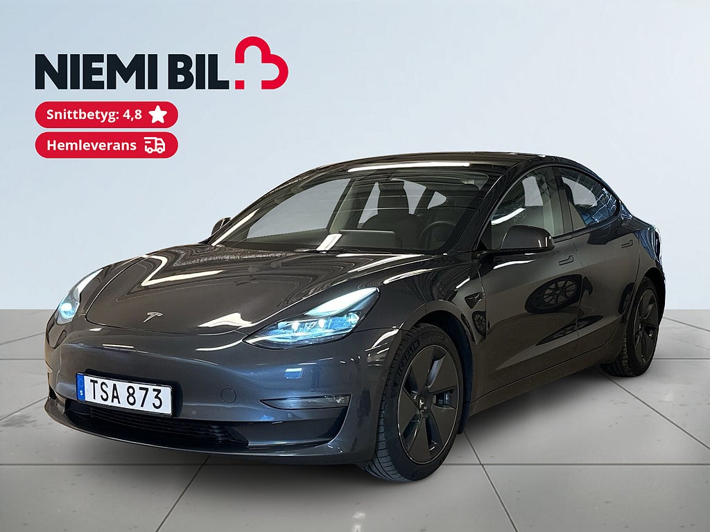 Tesla Model 3 Long Range AWD Värmepump Pano Kamera GPS Skinn SoV