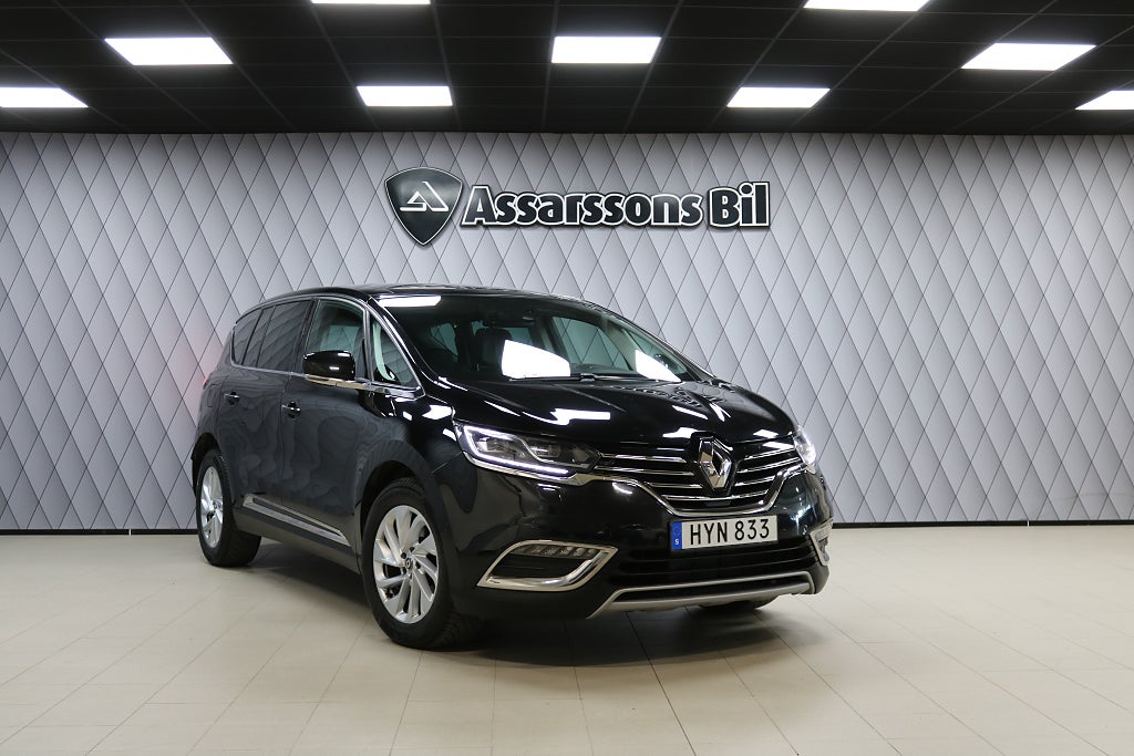 Renault Espace 1.6 dCi EDC 7-sits Taklucka B-kamera läder 