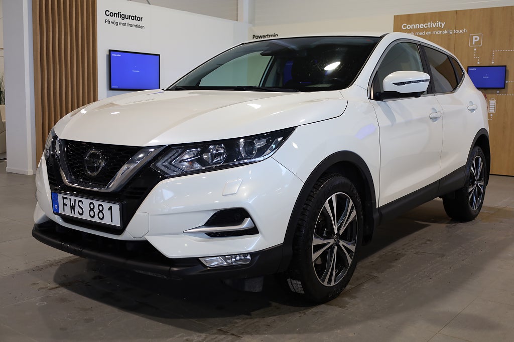 Nissan Qashqai 1,3 DIG-T 160hk N-CONNECTA Aut 360° Navi P-sensorer 2019