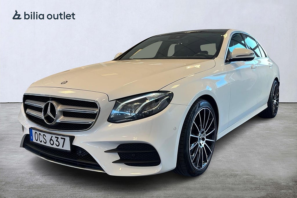 Mercedes-Benz E 220d AMG Line 194hk Drag 360°kam Burmester Värmare Pano