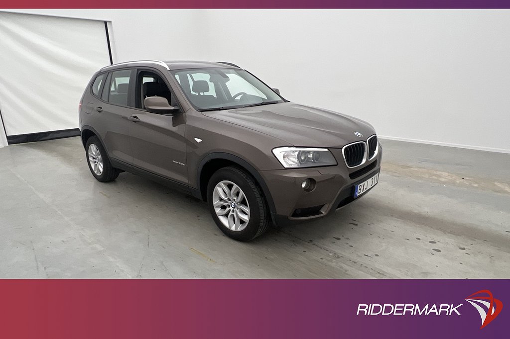 BMW X3 xDrive20d 184hk Navi Sensorer Halvskinn