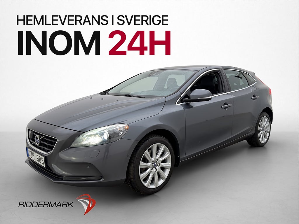 Volvo V40 D3 150hk Summum Skinnklädsel Navigation P-Sensorer