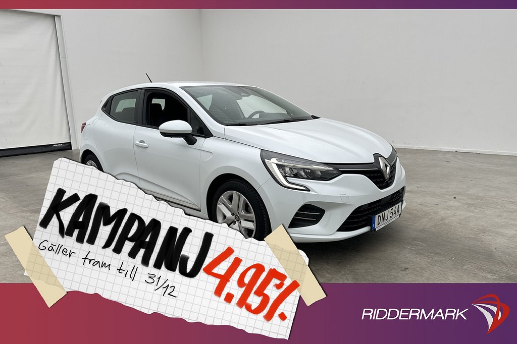 Renault Clio E-TECH 140hk Zen Sensorer Dragkr 4,95% Ränta