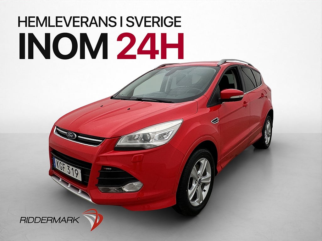 Ford Kuga 2.0 TDCi AWD Titanium Dragkrok Sensorer Halvskinn