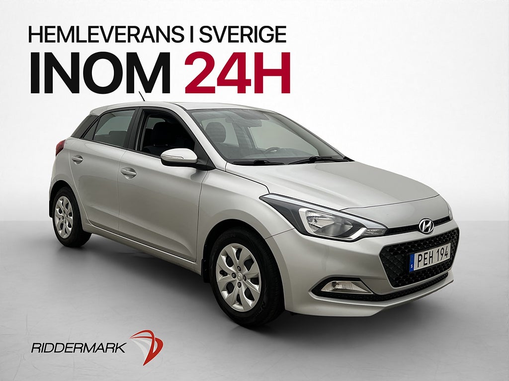 Hyundai i20 1.2 84hk Comfort Rattvärme Bluetooth 0.48 l/mil