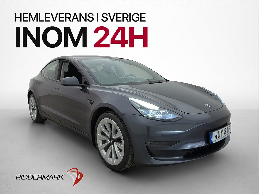 Tesla Model 3 Long Range AWD Kamera Svensksåld