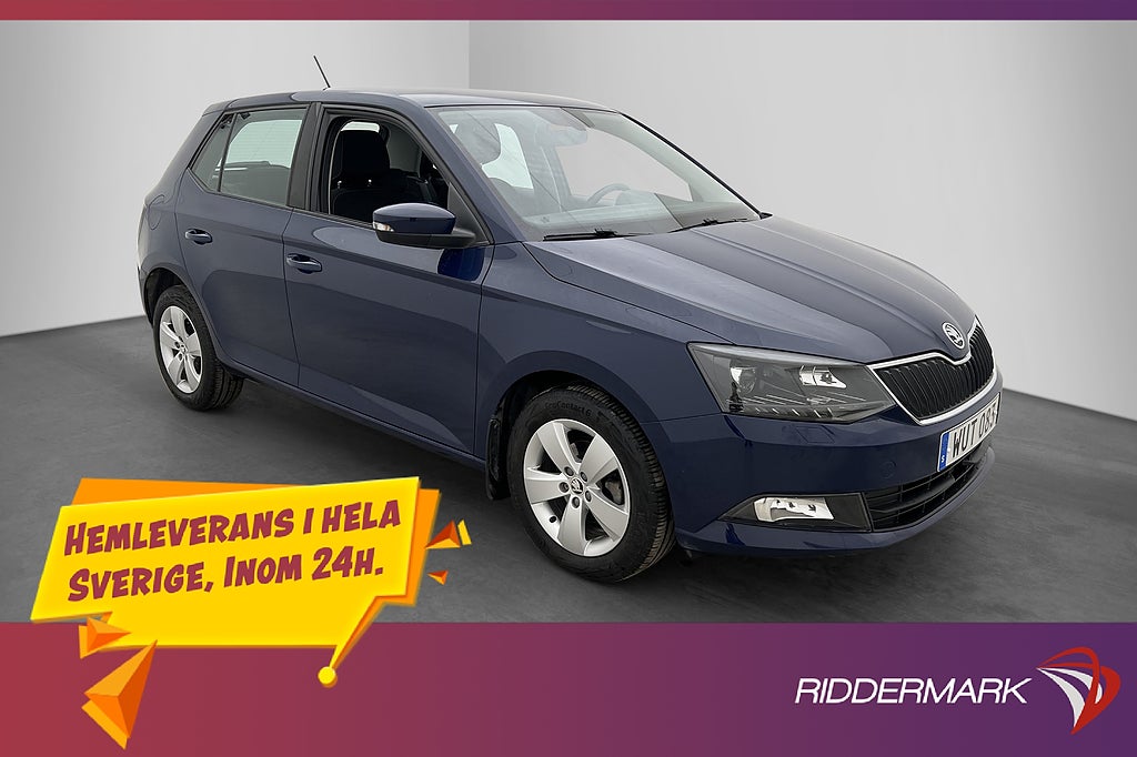Skoda Fabia 1.2 TSI  1-Brukare Keyless CarPlay P-Sensorer