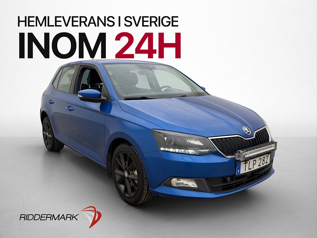 Skoda Fabia 1.0 TSI Style 110hk M&K-Värmare LED-Ramp CarPlay