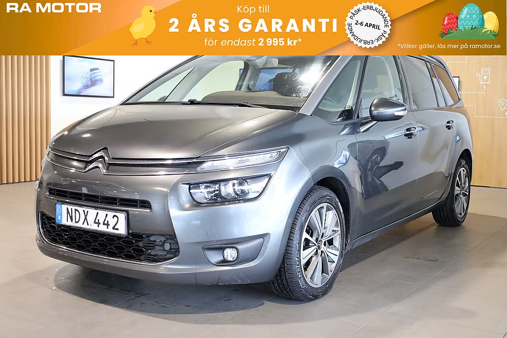 Citroën Grand C4 Picasso 1.6 HDi AUT Drag M-värme Navi Kamera 2016