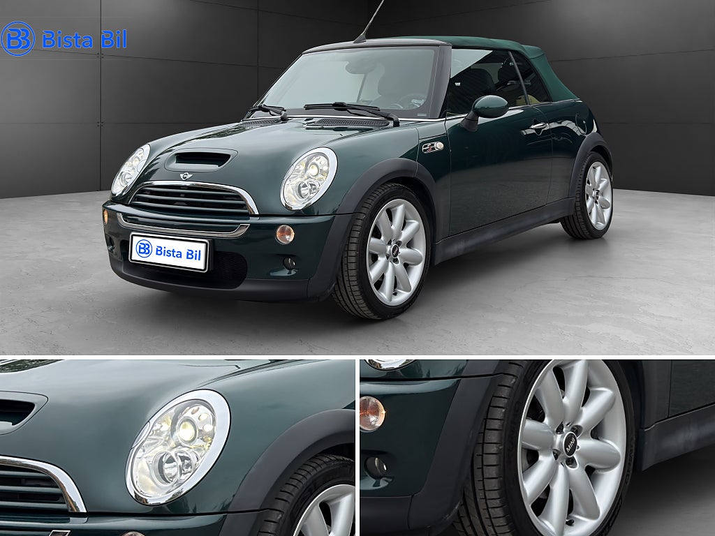 MINI Cooper S CAB / CHILI / RACING GREEN / LÅGMIL / 3550 MIL 170Hk