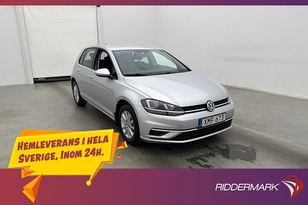 Volkswagen Golf 116hk Apple-CarPlay Adaptiv-Fart 0,49l/mil