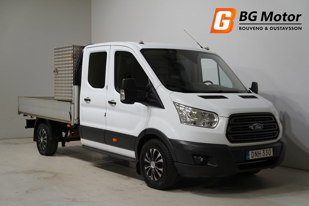 Ford transit 350 Chassi 2.0 TDCi 170hk Dubbelhytt 6-Sits Drag/Moms