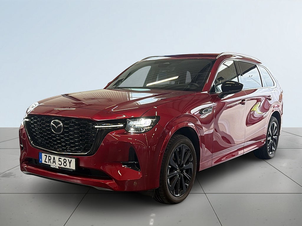 Mazda CX-80 PHEV Homura S&V-hjul 360kamera Värmare Bose 7-sits MOMS
